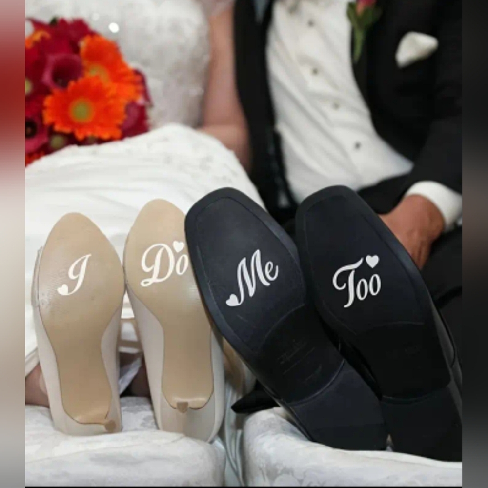I Do Me Too wedding shoe transfer